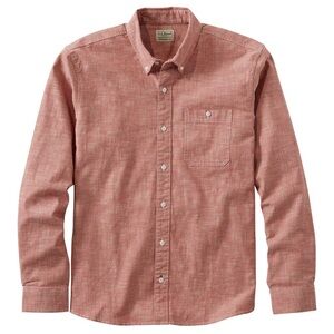 NWOT L.L. Bean Men's Comfort Stretch Chambray Shirt